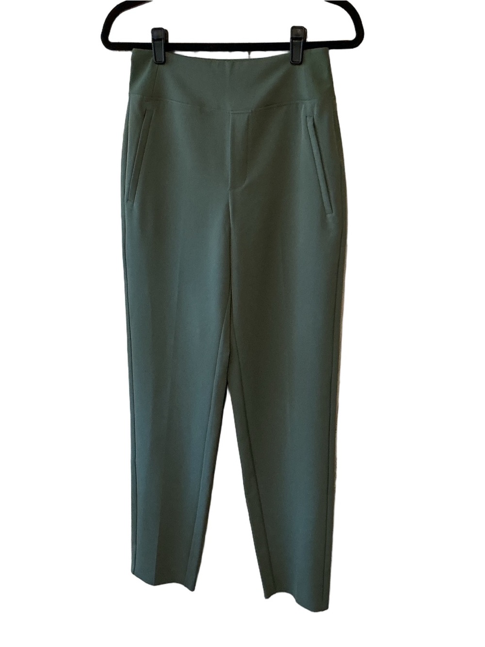 Athleta Tall Endless High Rise Ankle Pants Green Athleisure Travel Size 2T